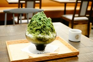 希少な夏抹茶を贅沢に使用したかき氷「SALON GINZA SABOU」